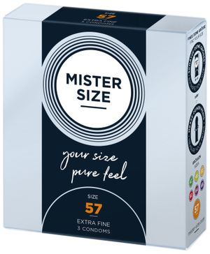 MISTER.SIZE 57 mm Kondome 3 Stück