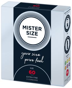 MISTER.SIZE Preservativos de 60 mm 3 unidades