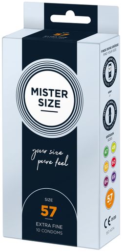 Prezerwatywy MISTER.SIZE 57 mm — 10 szt.