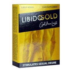 Libido Gold Golden Lust - Afrodisiaco per Uomini e Donne - 5 bustine