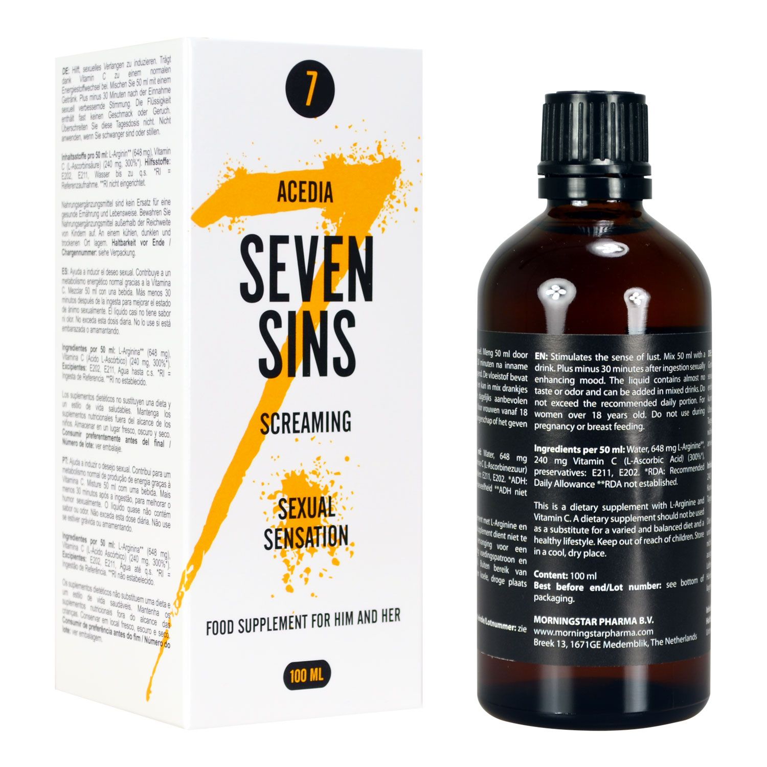 Seven Sins Screaming Aphrodisiac for Couples 100 ml