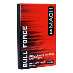 Mach 1 - Afrodisiaco Bull Force para hombres - 15 geles suaves