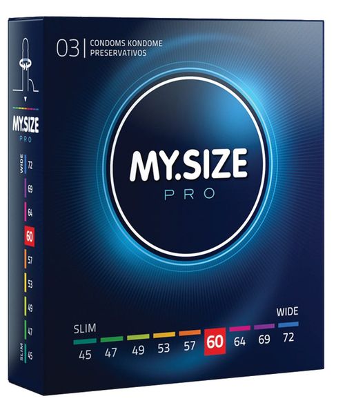 MY.SIZE Pro 60 mm Condooms - 3 stuks