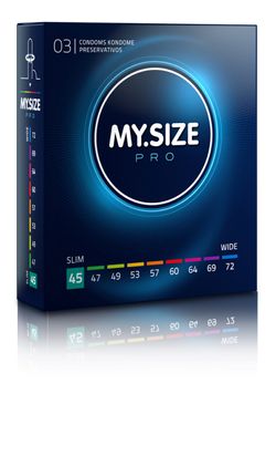 MY.SIZE Pro 45 mm Condooms - 3 stuks