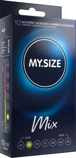 Preservativi MY.SIZE Mix 49 mm - 10 pezzi