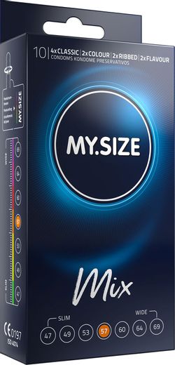 Préservatifs MY.SIZE Mix 57 mm - 10 pièces