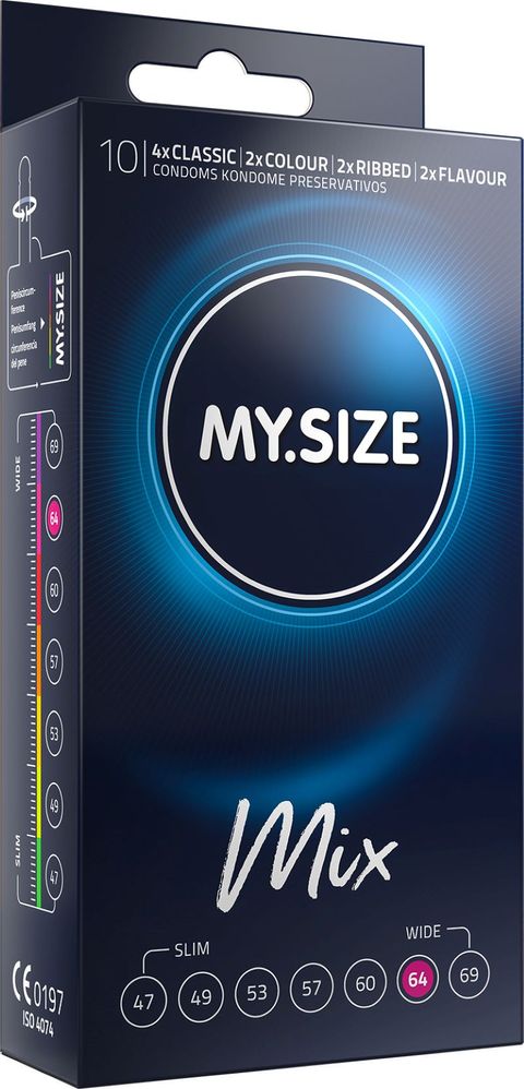 Mysize Mix 64 Mm Kondome 10 Stück Amorelie 6029