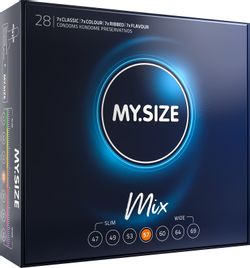 MY.SIZE Mix 57 mm Condoms - 28pcs