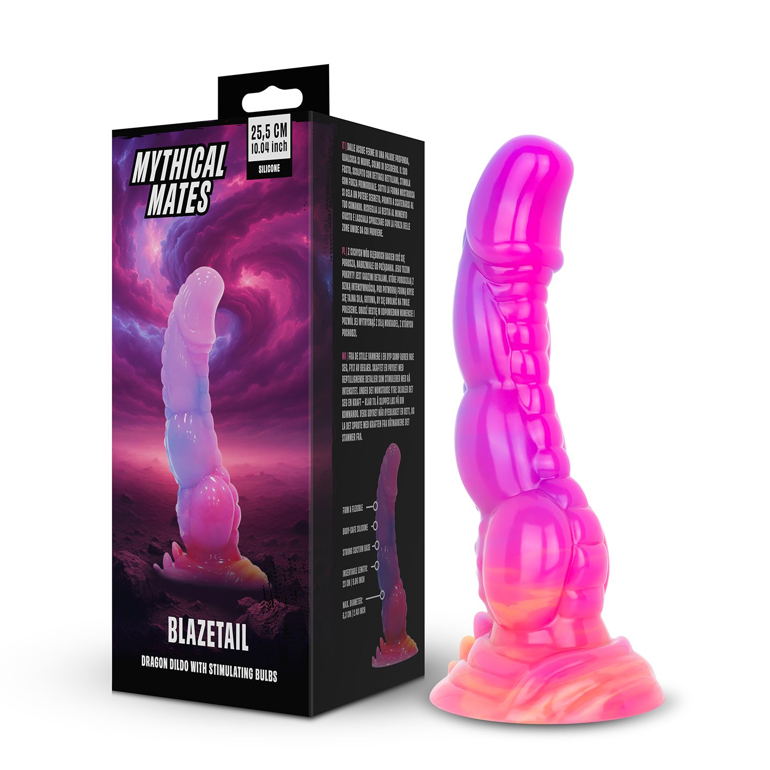 Mythical Mates - Blazetail Draken Dildo - 25 cm foto 8