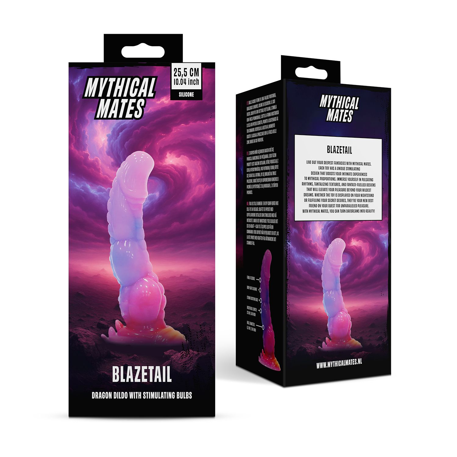 Mythical Mates - Blazetail Draken Dildo - 25 cm foto 9
