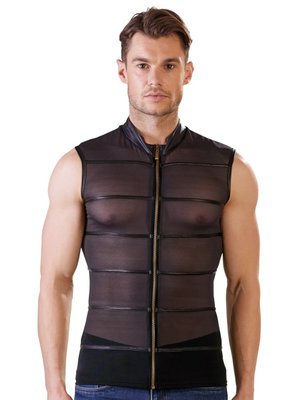 Doorschijnend Shirt Met Wetlook Strepen