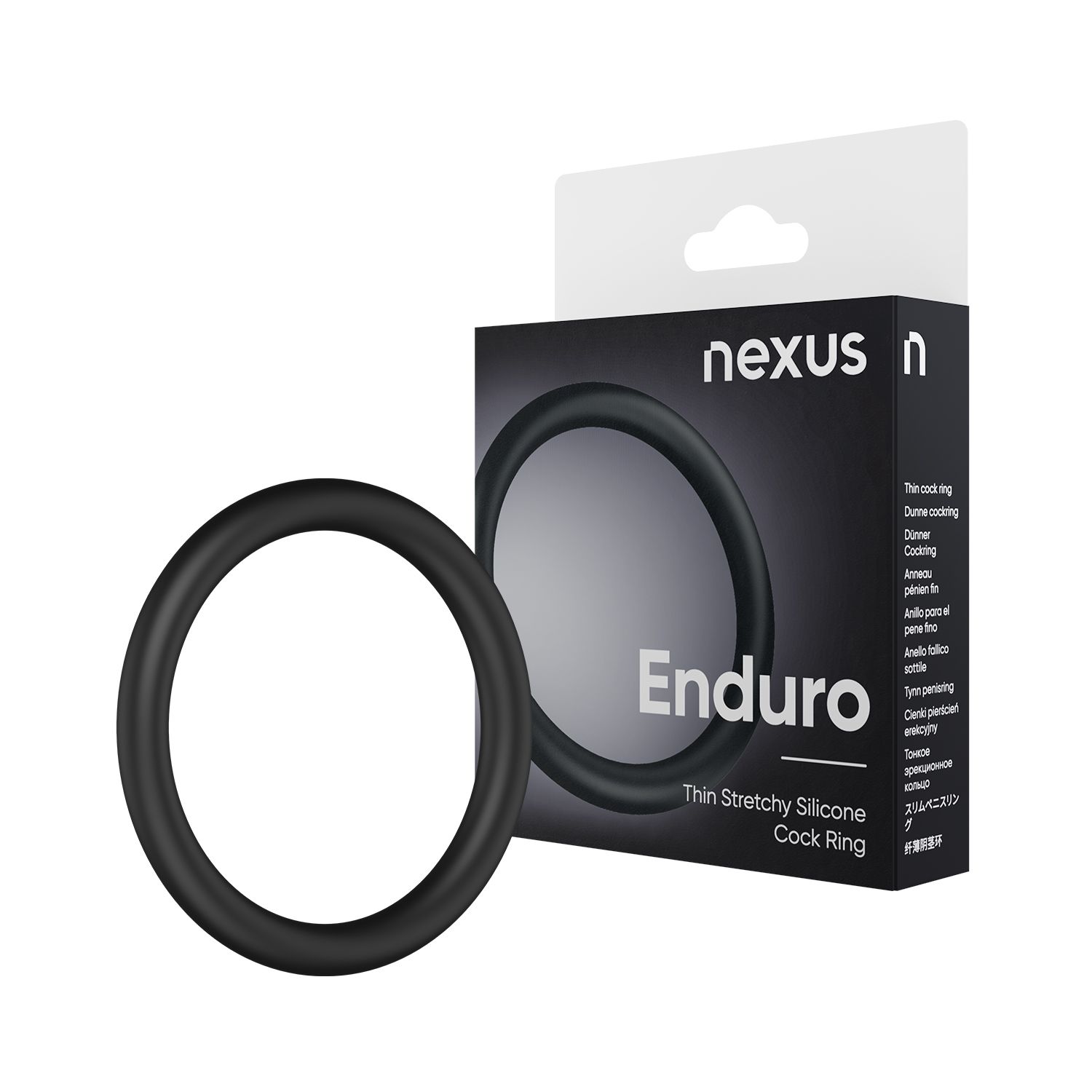 Nexus - Enduro Siliconen Cockring - Zwart foto 3