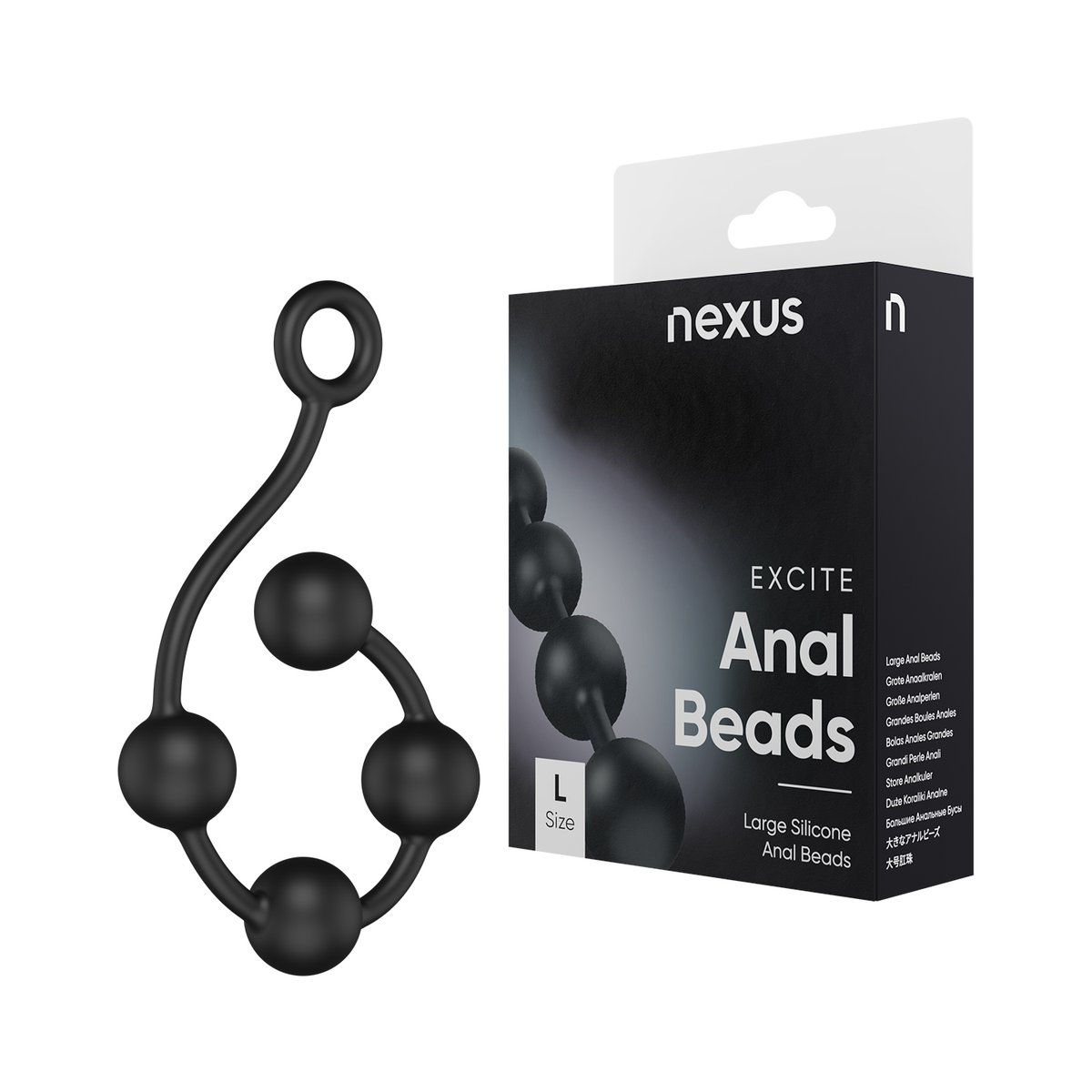 Nexus - Excite Siliconen Anaal Kralen - Large
