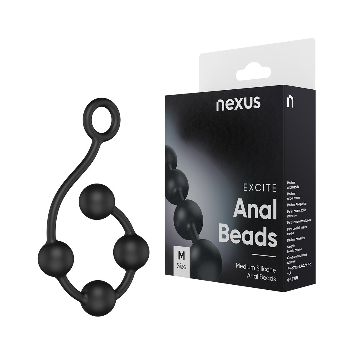 Nexus - Excite Siliconen Anaal kralen - Medium