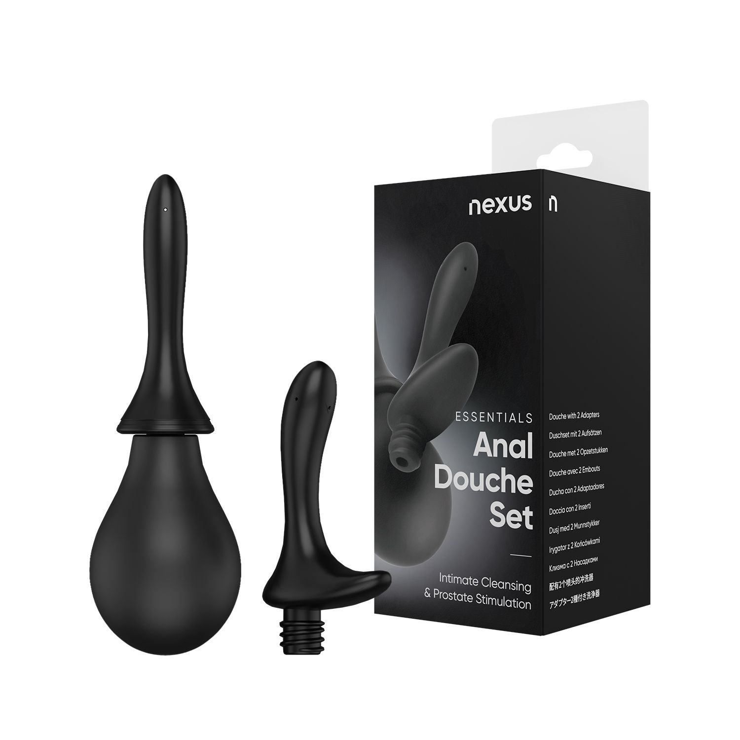 Nexus - Intieme Douche Set Met Twee Siliconen Tuitjes - Afbeelding 2