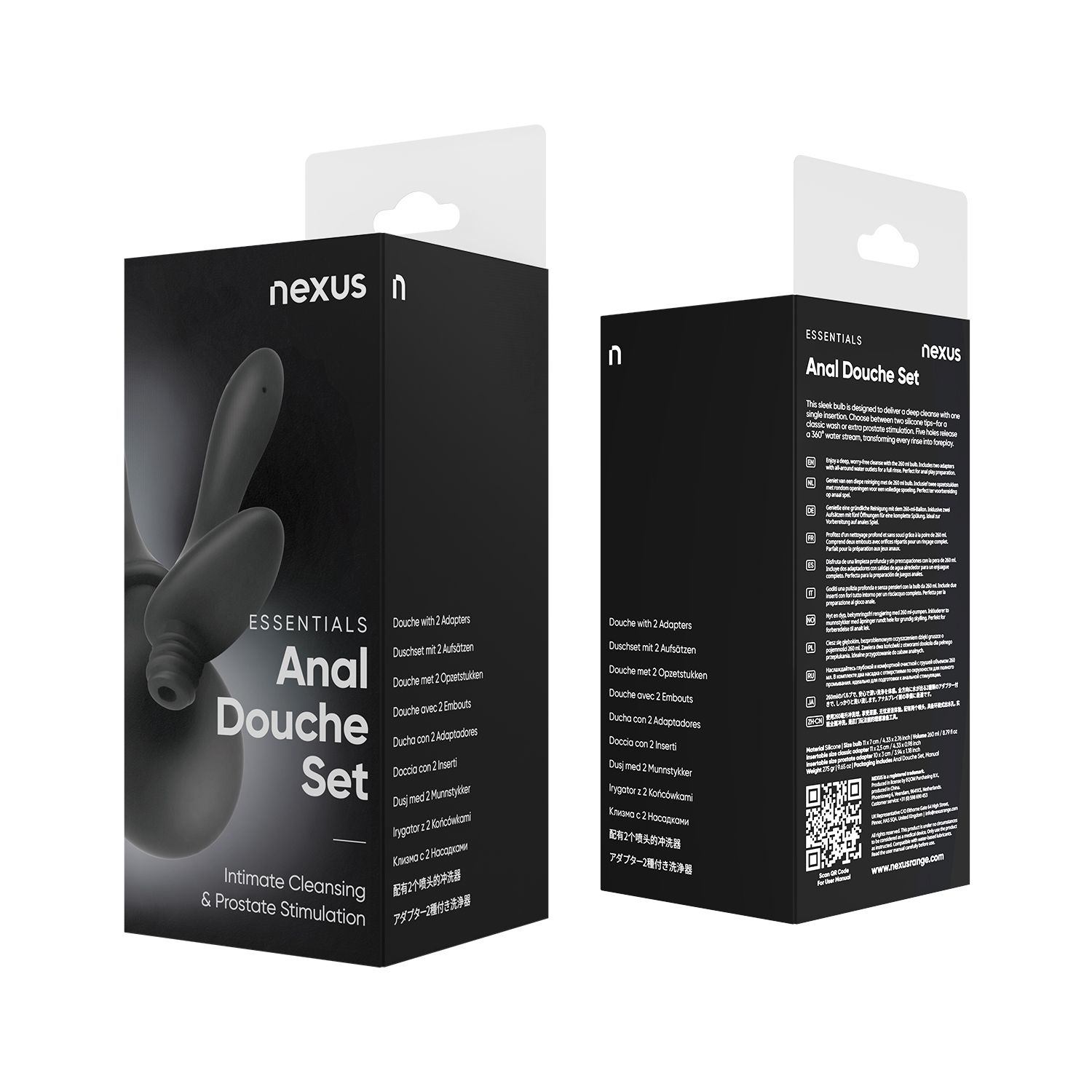 Nexus - Intieme Douche Set Met Twee Siliconen Tuitjes - Afbeelding 13