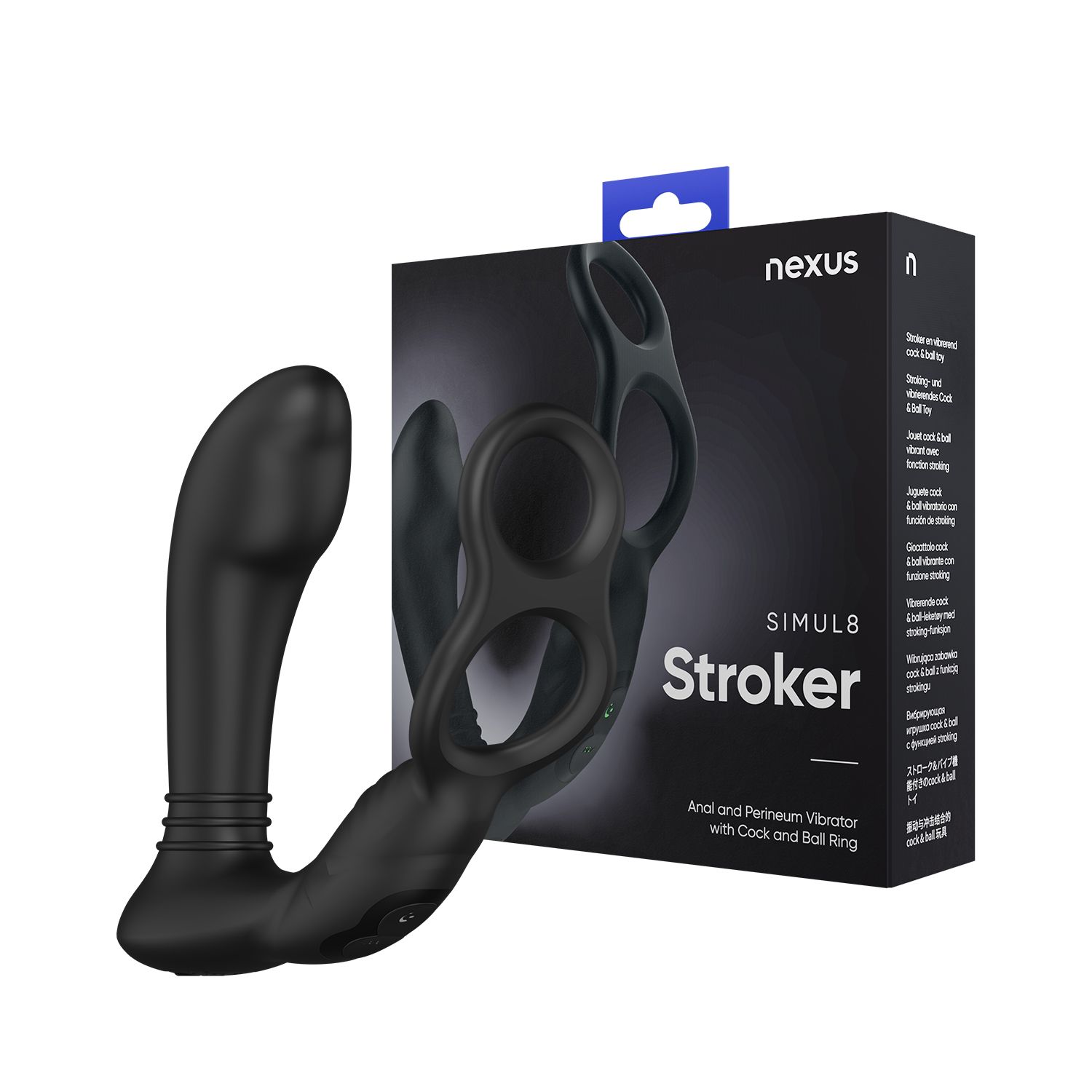 Nexus - Simul8 Vibrerende Anaal Vibrator Met Cockring foto 2