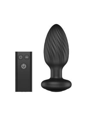 Nexus - Tornado Roterende Butt Plug - Zwart