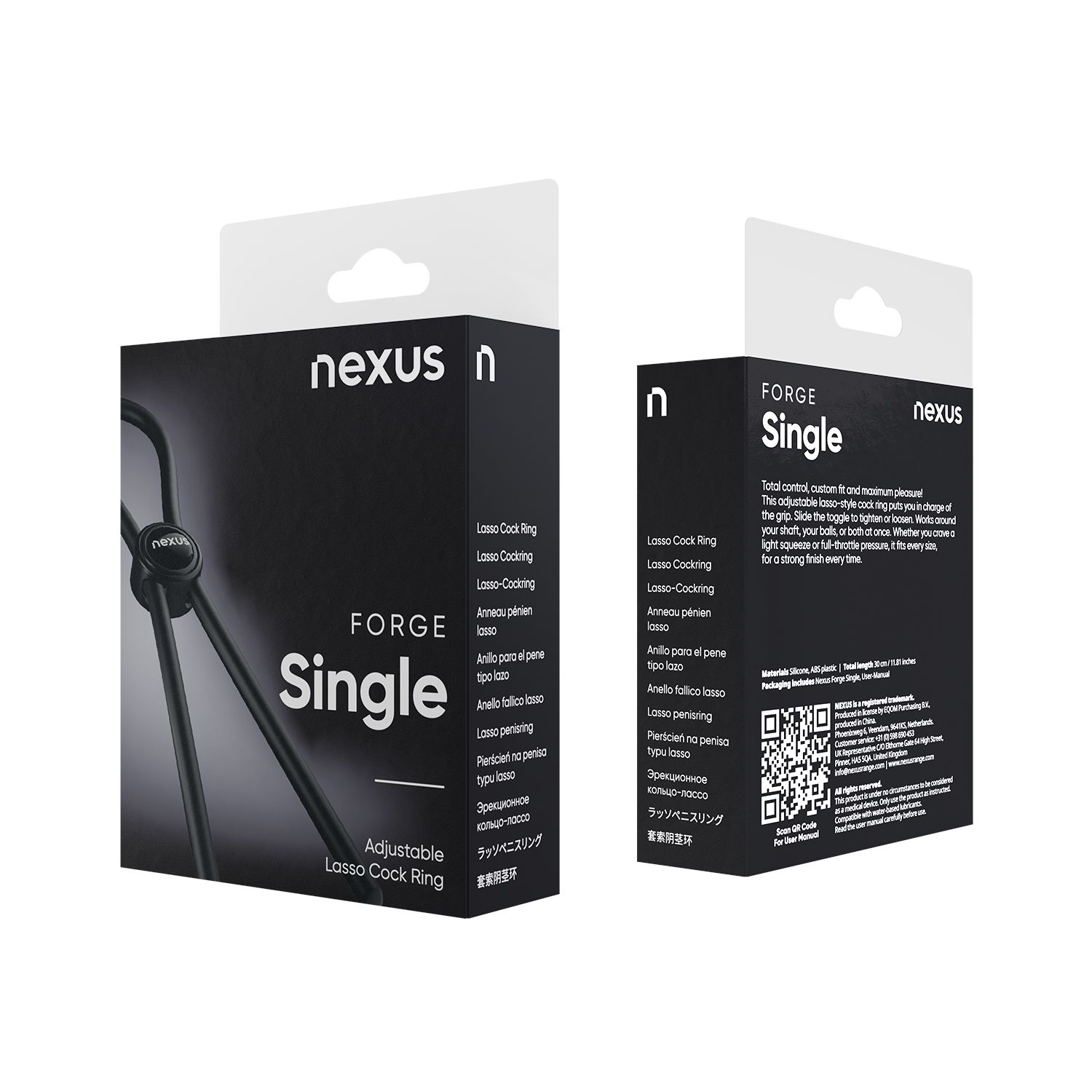 Nexus Forge - Verstelbare Penisring - Zwart - Afbeelding 6
