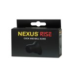 Nexus - RISE Siliconen Cock en Balls houder - Zwart