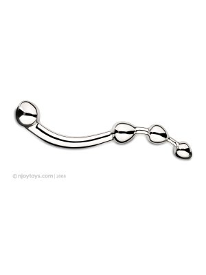 Njoy Fun Wand - G-Spot/Prostaat Dildo - Zilver