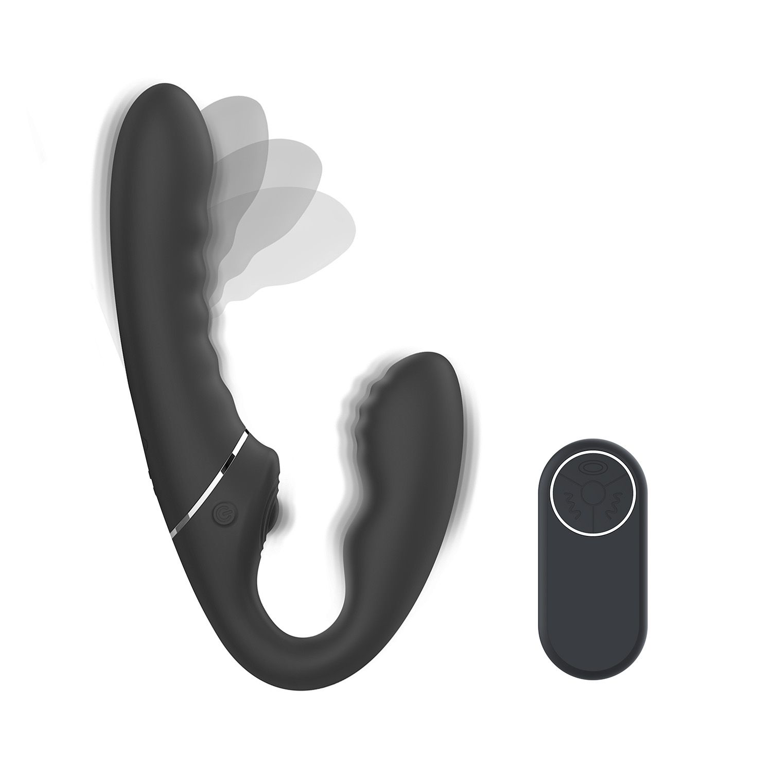 No-Parts - Strapless Strap-On Tapping - Zwart