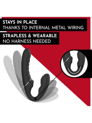 No-Parts - Strapless Strap-On Tapping - Zwart