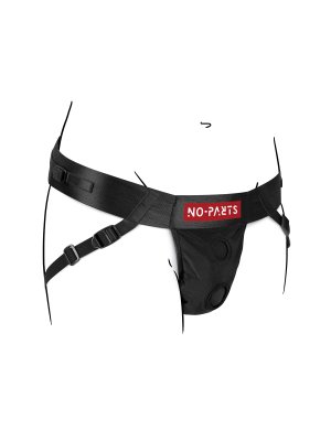 No-Parts - Taylor Adjustable Strap On Harnas Met Dubbele O-Ring