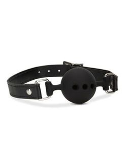 Noir - Breathable Silicone Ball Gag - Black