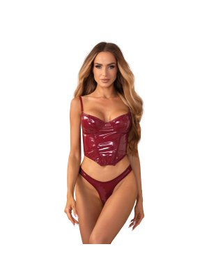 Obsessive - Redya Corset en String - Rood