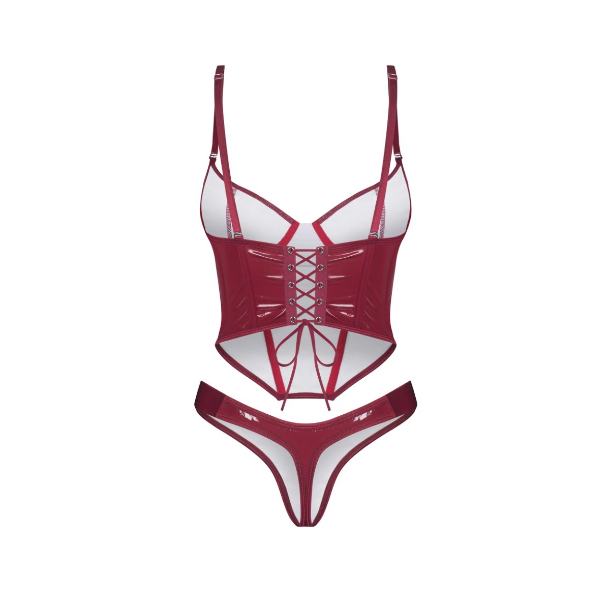 Obsessive - Redya Corset en String - Rood