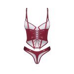 Obsessive - Redya Corset en String - Rood
