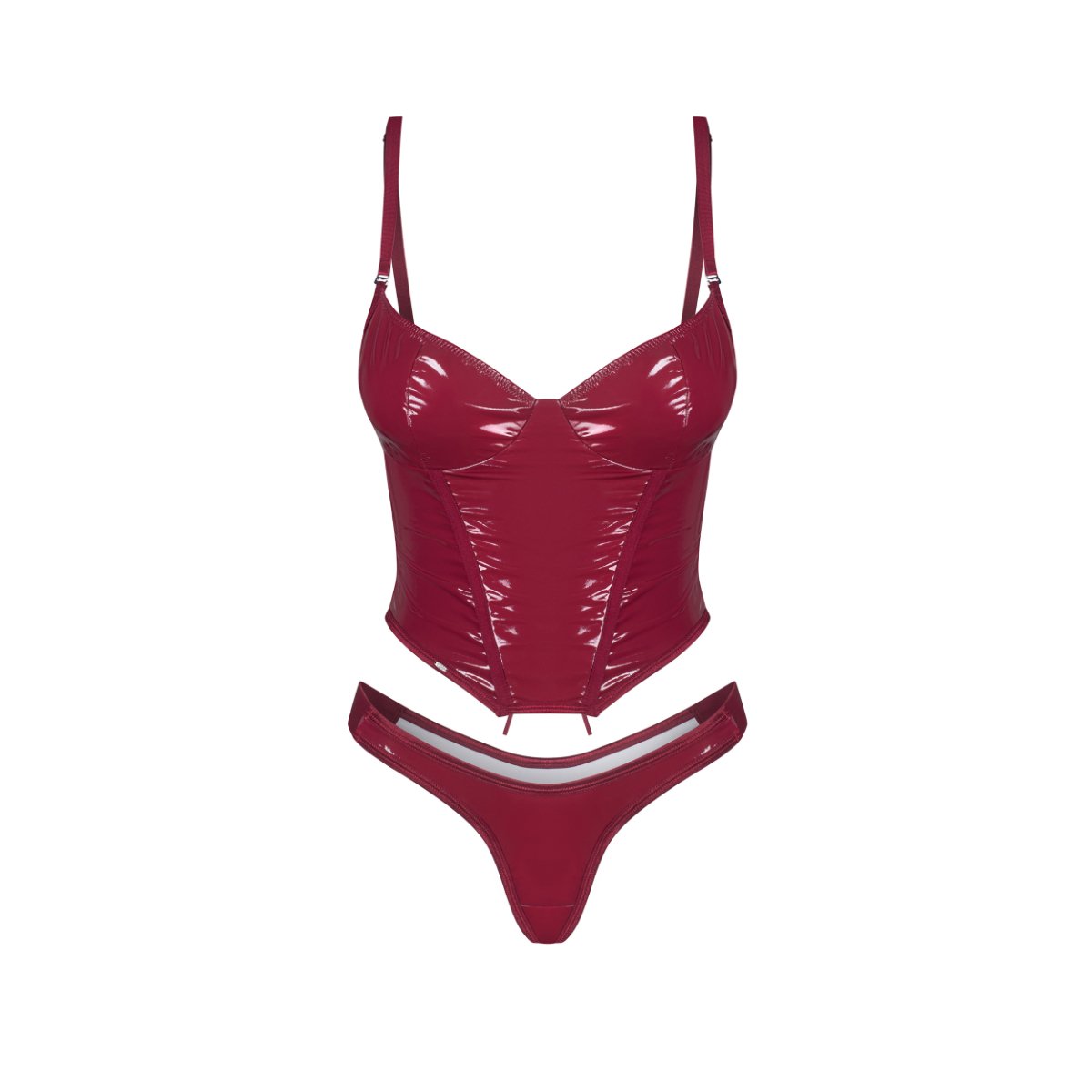 Obsessive - Redya Corset en String - Rood