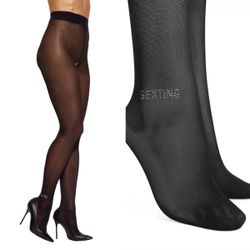 Obsessive - Norless Sexy Medias Abiertas - Negro