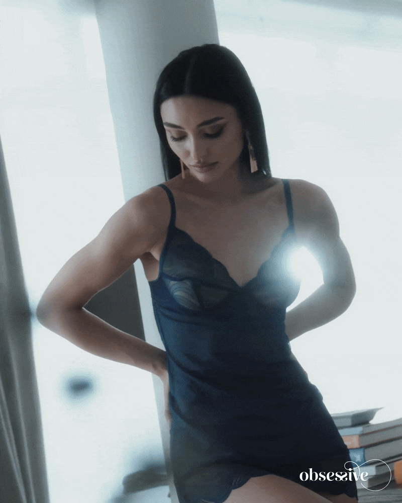 Obsessive - Nightly Chemise Set - Blauw