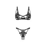 Obsessive - Luise Sublim 2-delige Set - Zwart