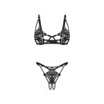 Obsessive - Luise Sublim 2-delige Set - Zwart