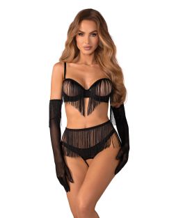 Obsessive - Rossay Ensemble Ouvert 4 Pièces - Noir