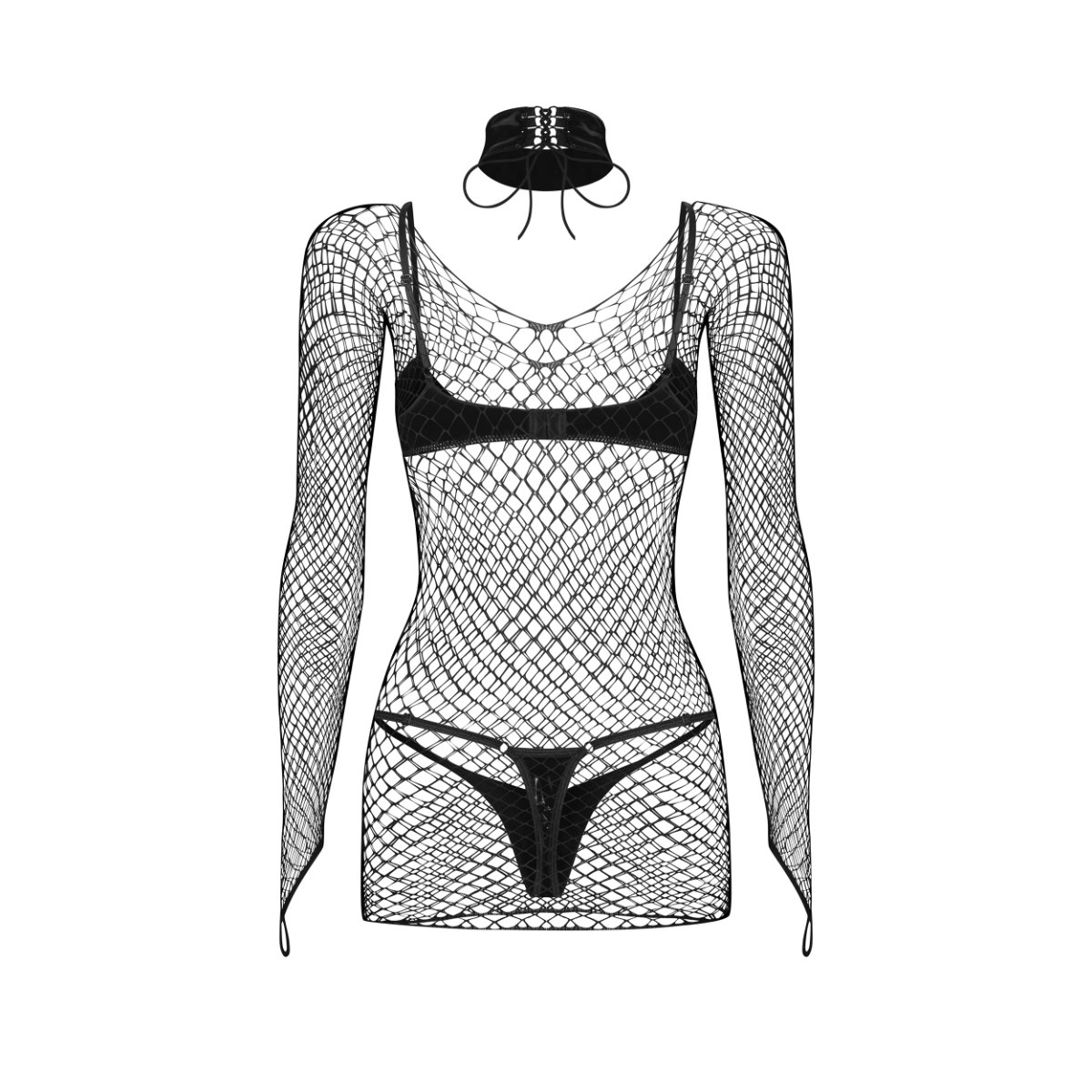 Obsessive - Sashalla 4-delige Set - Zwart