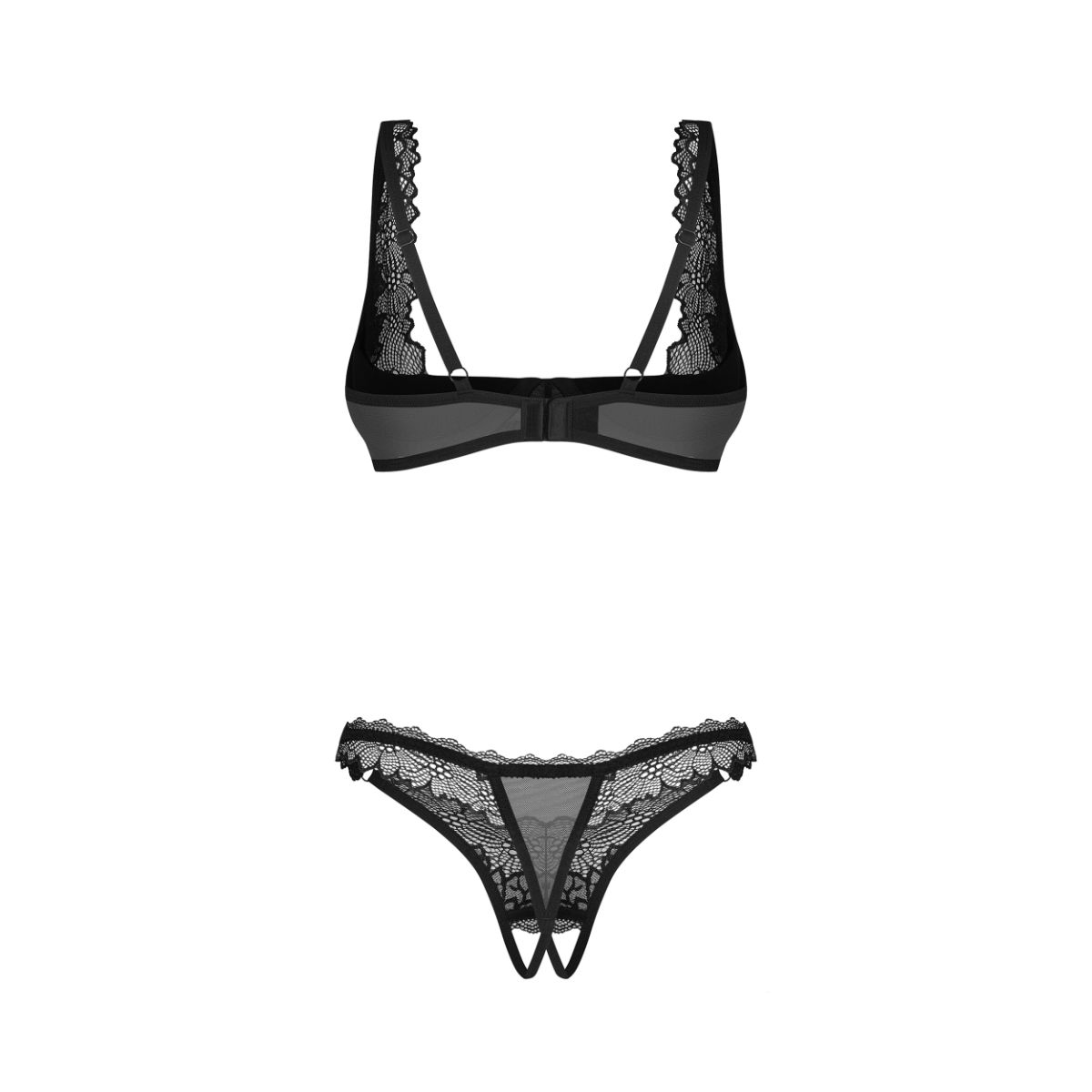 Obsessive - Deina More 2-delige Open Set - Zwart - Afbeelding 8