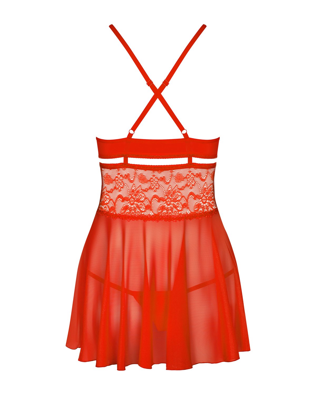 Obsessive - Babydoll Set - Rood
