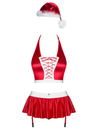 sexy lingeries RSLOVE Women Sexy Christmas Lingerie Set 3 Pieces Martinique main image 1
