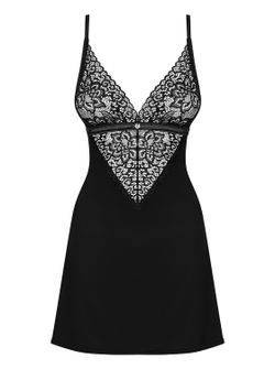 Cecillia Sexy Dress And Thong - Black