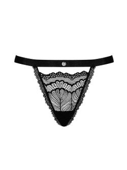 Isabellia Sexy Lace Thong - Black