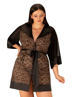 Kimono Allunes - Estampado de leopardo