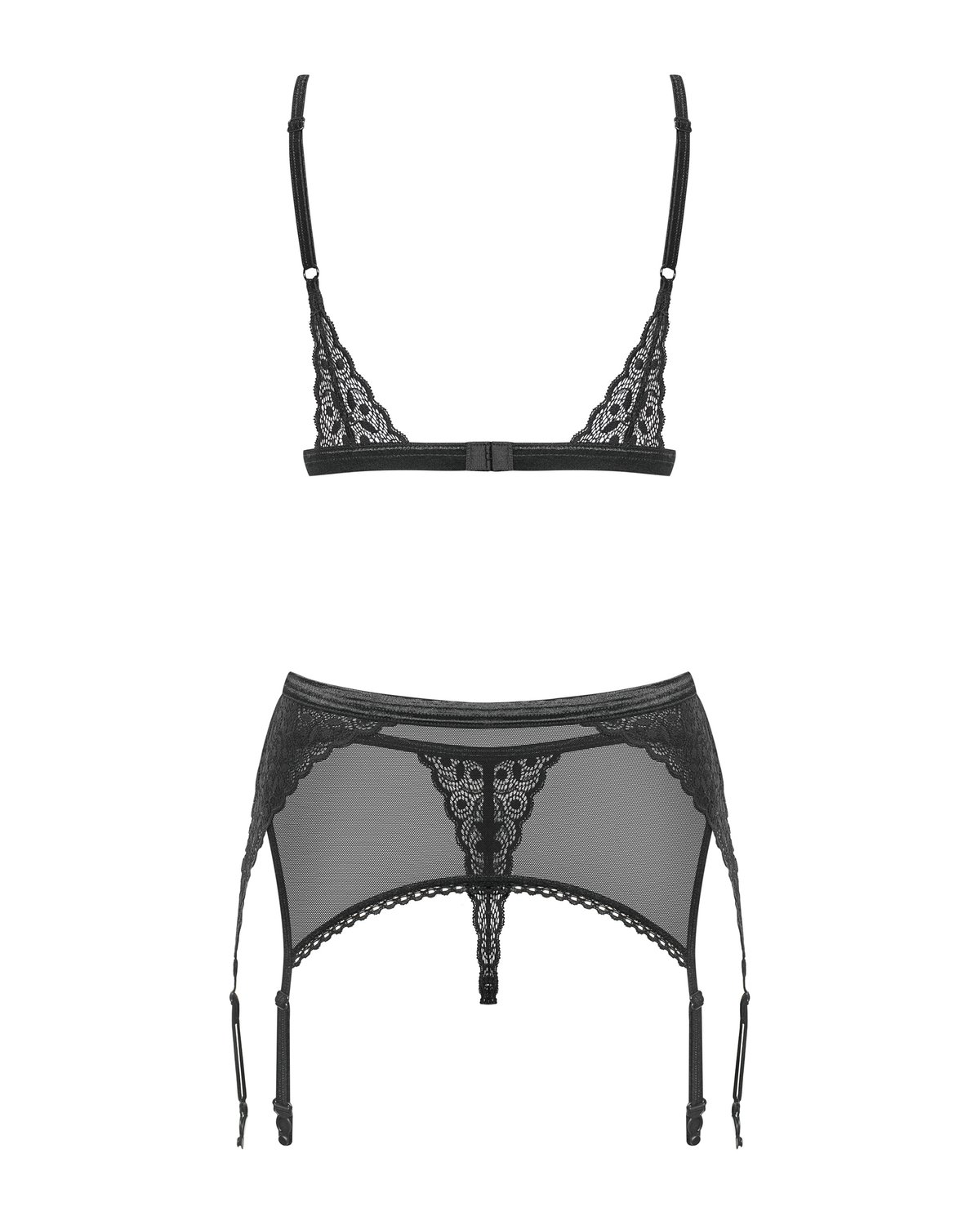 Obsessive - 3-delige Bh-set Shibu - zwart