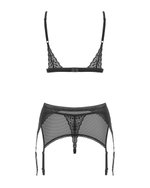Obsessive - 3-delige Bh-set Shibu - zwart