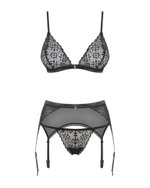 Obsessive - 3-delige Bh-set Shibu - zwart