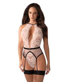 Lilines Garter Teddy - Pink Lilines Garter Teddy - Pink