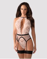 Obsessive - Lilines Jarretel Body - Roze